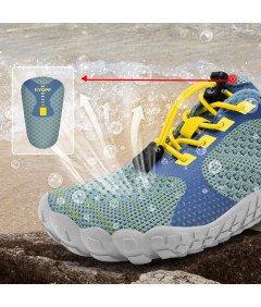 Otroški čevlji za v vodo za plažo za plavanje morski ježki modri 28 EU