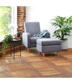 Kavna mizica balkonska nočna jeklena okrogla s pladnjem črna 46x50 cm