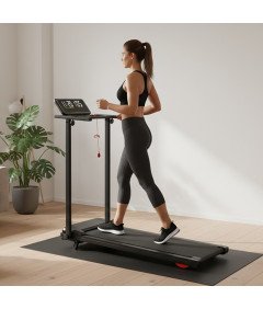 Bieżnia Domowa Elektryczna Składana Kąt Nachylenia Aplikacja Pilot 12 km/h