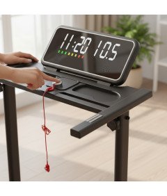 Bieżnia Domowa Elektryczna Składana Kąt Nachylenia Aplikacja Pilot 12 km/h