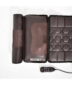 Mata Masująca Wibracyjna Do Masażu Pleców Na Fotel Materac 175x50cm Brązowa