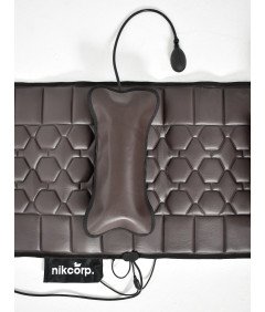 Mata Masująca Wibracyjna Do Masażu Pleców Na Fotel Materac 175x50cm Brązowa