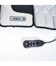 Mata Masująca Wibracyjna Do Masażu Pleców Na Fotel Materac 175x50 cm Biała