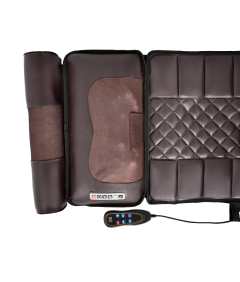 Mata Masująca Wibracyjna Do Masażu Pleców Na Fotel Materac 175x50cm Brązowa