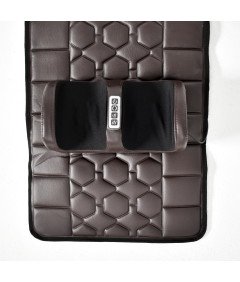 Mata Masująca Wibracyjna Do Masażu Pleców Na Fotel Materac 175x50cm Brązowa