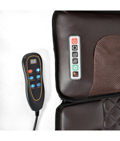 Mata Masująca Wibracyjna Do Masażu Pleców Na Fotel Materac 175x50cm Brązowa