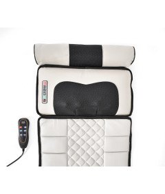 Mata Masująca Wibracyjna Do Masażu Pleców Na Fotel Materac 175x50 cm Beżowa