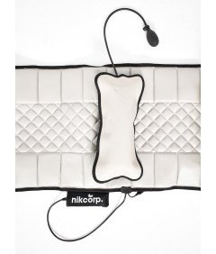 Mata Masująca Wibracyjna Do Masażu Pleców Na Fotel Materac 175x50 cm Beżowa