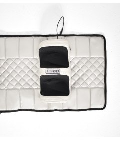 Mata Masująca Wibracyjna Do Masażu Pleców Na Fotel Materac 175x50 cm Beżowa