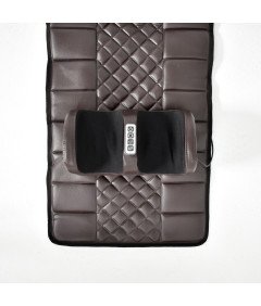 Mata Masująca Wibracyjna Do Masażu Pleców Na Fotel Materac 175x50cm Brązowa