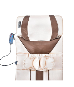 Mata Masująca Wibracyjna Do Masażu Pleców Na Fotel Materac 170x60 cm Biała