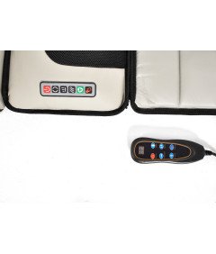 Mata Masująca Wibracyjna Do Masażu Pleców Na Fotel Materac 175x50 cm Beżowa