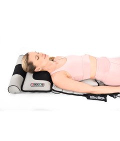 Mata Masująca Wibracyjna Do Masażu Pleców Na Fotel Materac 175x50 cm Beżowa