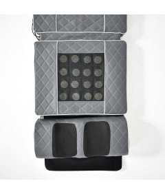 Mata Masująca Wibracyjna Do Masażu Pleców Na Fotel Materac 170x60 cm Szara