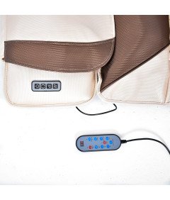 Mata Masująca Wibracyjna Do Masażu Pleców Na Fotel Materac 170x60 cm Biała