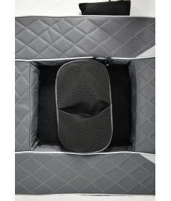 Mata Masująca Wibracyjna Do Masażu Pleców Na Fotel Materac 170x60 cm Szara