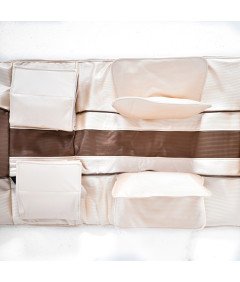 Mata Masująca Wibracyjna Do Masażu Pleców Na Fotel Materac 170x60 cm Biała