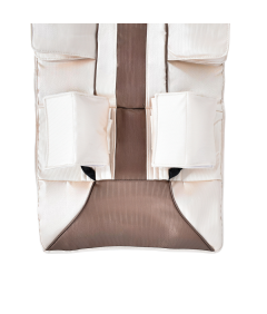 Mata Masująca Wibracyjna Do Masażu Pleców Na Fotel Materac 170x60 cm Biała