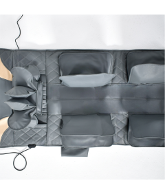 Mata Masująca Wibracyjna Do Masażu Pleców Na Fotel Materac 170x60 cm Szara