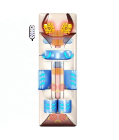 Mata Masująca Wibracyjna Do Masażu Pleców Na Fotel Materac 170x60 cm Biała