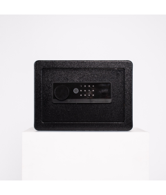 Pancerny Domowy Sejf Biometryczny Na Odcisk Palca 25x35x25 cm Czarny