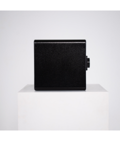 Pancerny Domowy Sejf z Zamkiem Elektronicznym i Kluczem 25x35x25 cm Czarny