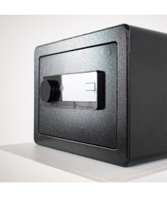 Pancerny Domowy Sejf Biometryczny Na Odcisk Palca 25x35x25 cm Czarny