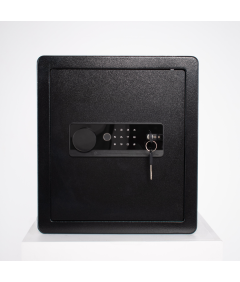 Pancerny Domowy Sejf Biometryczny Na Odcisk Palca 40x36x30 cm Czarny