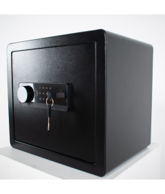 Pancerny Domowy Sejf Biometryczny Na Odcisk Palca 36x40x30 cm Czarny