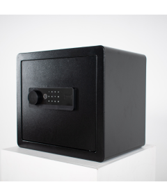 Pancerny Domowy Sejf Biometryczny Na Odcisk Palca 36x40x30 cm Czarny