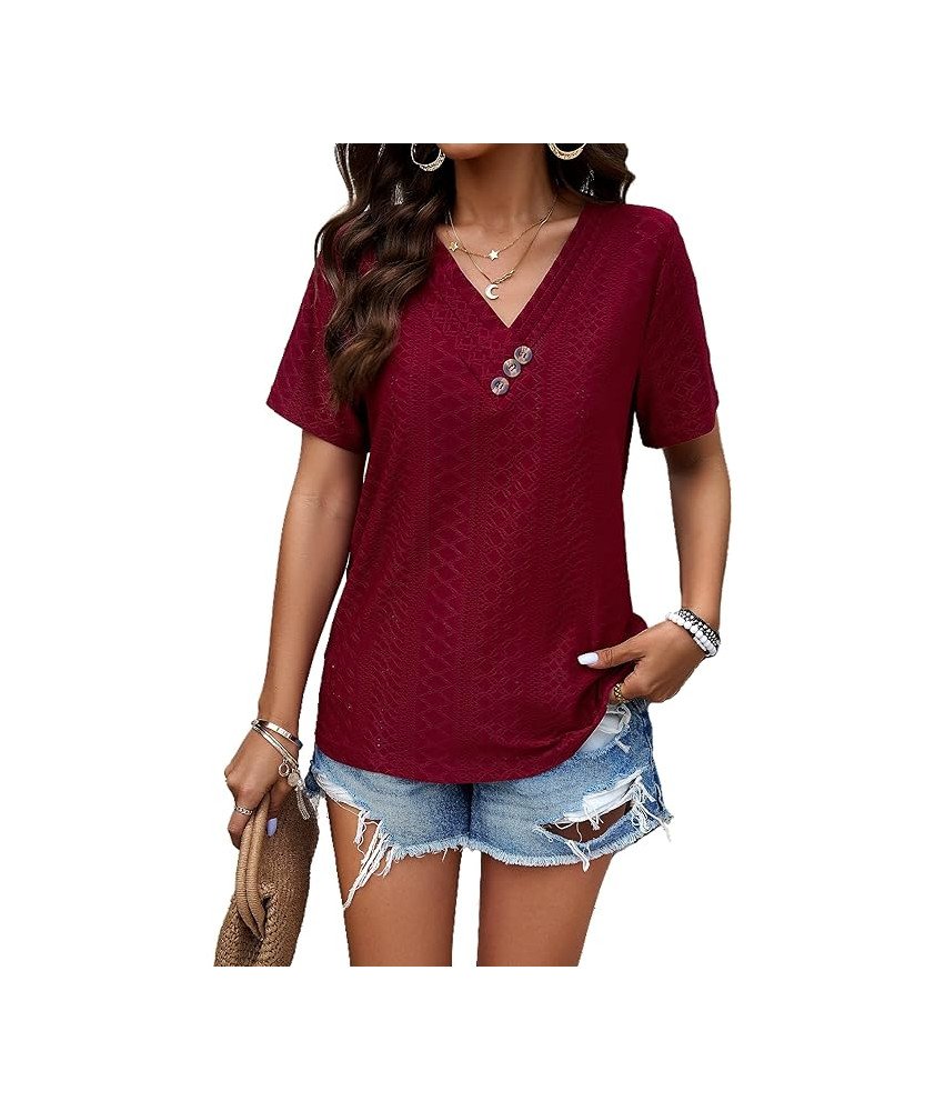 Missdong Ženska majica Maroon Velikost XL Klasični izrez