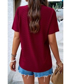 Missdong Ženska majica Maroon Velikost XL Klasični izrez