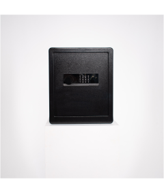 Pancerny Domowy Sejf z Zamkiem Elektronicznym i Kluczem 45x38x32 cm Czarny