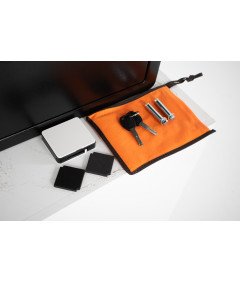 Pancerny Domowy Sejf Biometryczny Na Odcisk Palca 40x36x30 cm Czarny