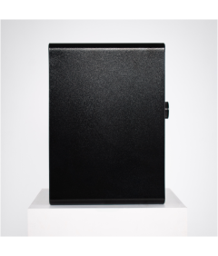 Pancerny Domowy Sejf z Zamkiem Elektronicznym i Kluczem 45x38x32 cm Czarny