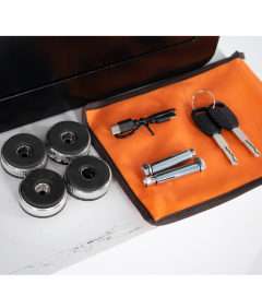 Pancerny Domowy Sejf z Zamkiem Elektronicznym i Kluczem 45x38x32 cm Czarny