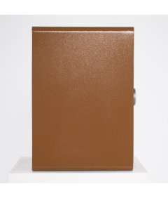 Pancerny Domowy Sejf z Zamkiem Elektronicznym i Kluczem 45x38x32 cm Brązowy