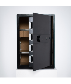 Pancerny Domowy Sejf Biometryczny Na Odcisk Palca Z Szufladą 58x40x33 cm