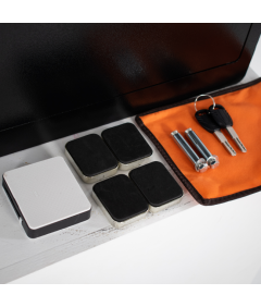 Pancerny Domowy Sejf Biometryczny Na Odcisk Palca Z Szufladą 58x40x33 cm