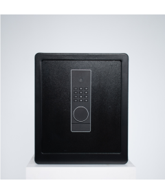 Pancerny Domowy Sejf Biometryczny Na Odcisk Palca 45x38x30 cm Czarny