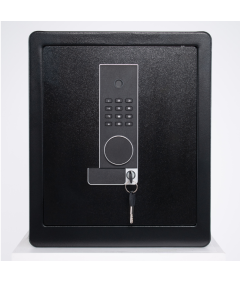 Pancerny Domowy Sejf Biometryczny Na Odcisk Palca 45x38x30 cm Czarny