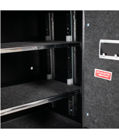 Pancerny Domowy Sejf Biometryczny Na Odcisk Palca 45x38x30 cm Czarny