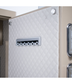 Pancerny Domowy Sejf z Zamkiem Elektronicznym i Kluczem 80x48x43 cm Beżowy