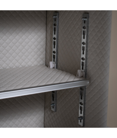 Pancerny Domowy Sejf z Zamkiem Elektronicznym i Kluczem 80x48x43 cm Beżowy