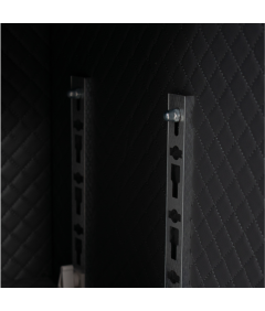 Pancerny Domowy Sejf z Zamkiem Elektronicznym i Kluczem 80x48x43 cm Czarny