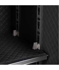 Pancerny Domowy Sejf z Zamkiem Elektronicznym i Kluczem 80x48x43 cm Czarny