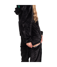 Piżama Damska Kombinezon Kigurumi Onesie Smok Szczerbatek Czarny