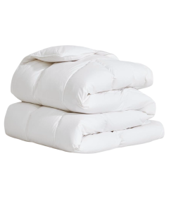 Kołdra Puchowa dla Alergików Zimowa Ciepła Bawełniana Biała 155 x 220 cm