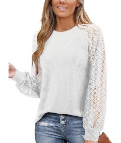 Bluzka damska z koronką i...