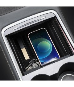 Topfit Organizer do Tesla Model Y 2021, 2022 Czarny ABS Wysoka Jakość